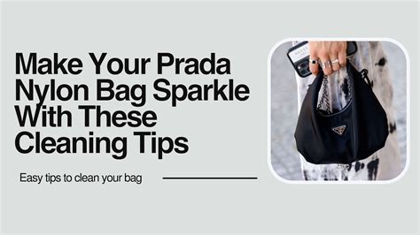 cleaning a Prada nylon bag